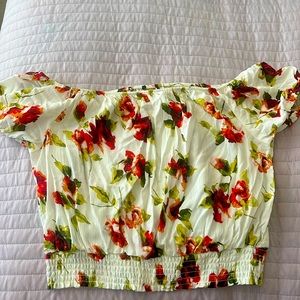 Off the shoulder crop top